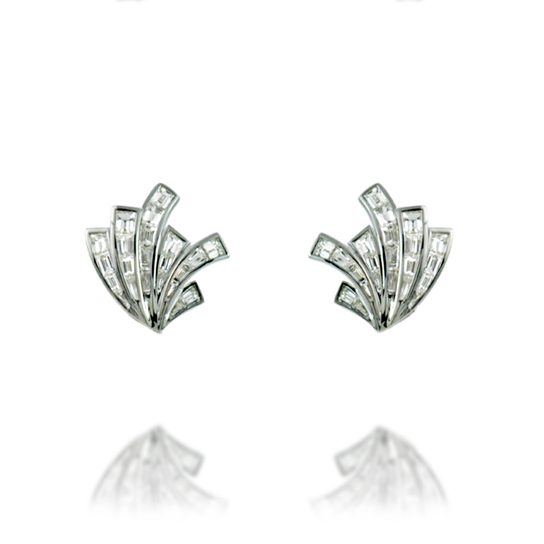 Ruby and Diamond Earrings (top caps)